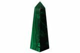 Tall, Polished Malachite Obelisk - Congo #175381-2